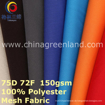 Mesh 100% Polyester Strickgewebe für Sportswear Shirt (GLLML400)